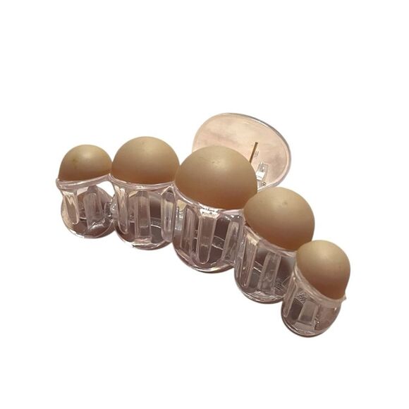🤯5/$20🤯 Tan Bubble Hair Claw - Picture 3 of 3